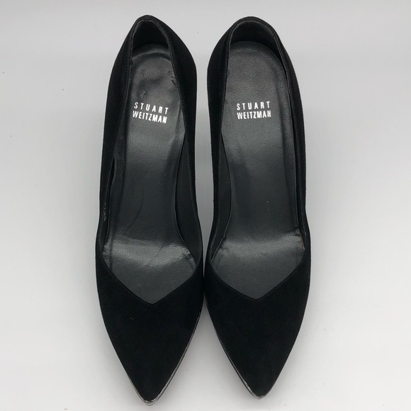 Stuart Weitzman Shoes - Stuart Weitzman Black Suede Pumps